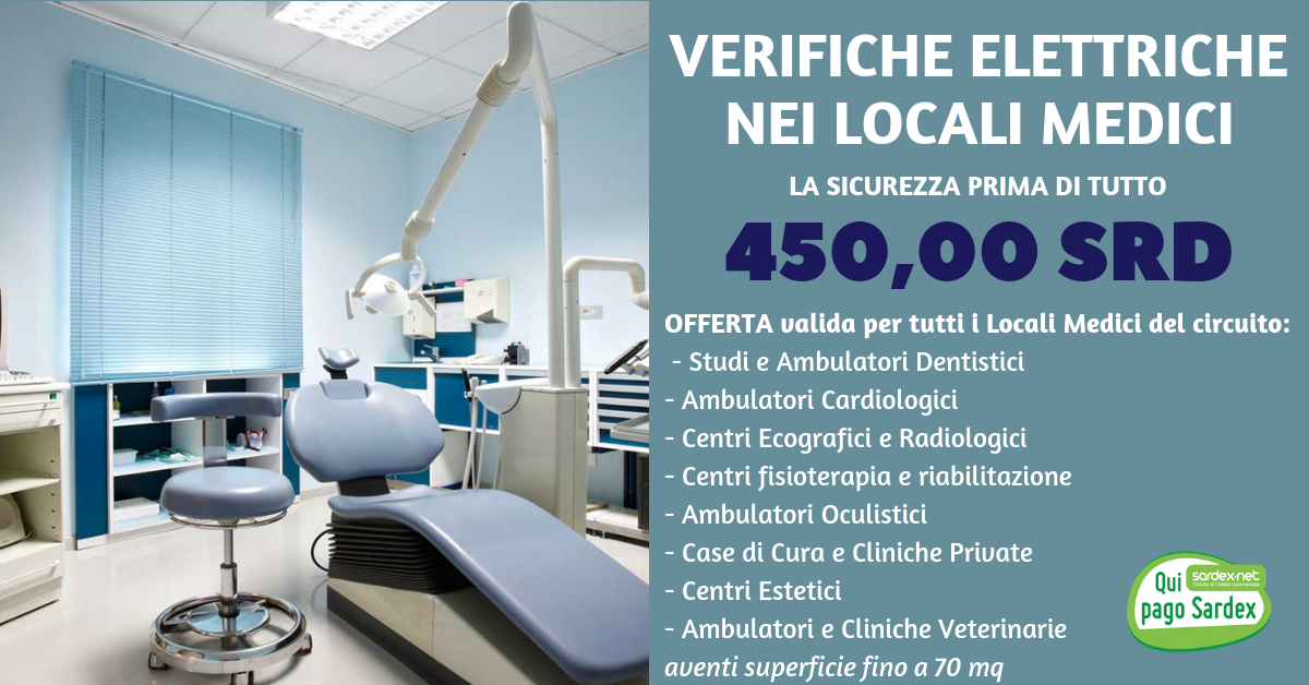 VERIFICHE ELETTRICHE OBBLIGATORIE LOCALI MEDICI SARDEX